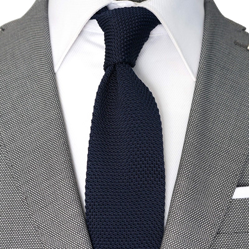 BELLUNO Skinny Knit NeckTies for Men, 4-PAK 2.2" Flat-end Smart Sock Ties - Image 5